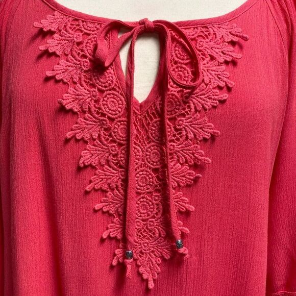 Naïf Coral Lace Quarter Sleeve Dress Size Large NEW - Picture 3 of 9